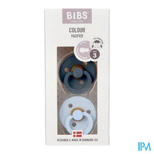 Load image into Gallery viewer, Bibs 3 Fopspeen Duo Iron Baby Blue
