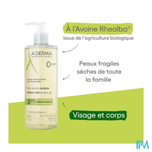 Aderma Douchegel Overvet 500ml