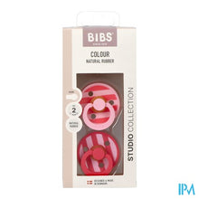 Afbeelding in Gallery-weergave laden, Bibs 2 Fopspeen Studio Duo Block Baby Pink

