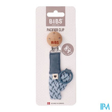 Charger l'image dans la galerie, Bibs Fopspeenketting Braided Petrol&amp;baby Blue
