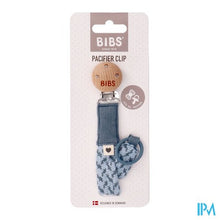 Charger l'image dans la galerie, Bibs Fopspeenketting Braided Petrol&amp;baby Blue
