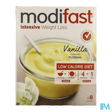 Afbeelding in Gallery-weergave laden, Modifast Intensive Vanilla Flavoured Pudding 8x55g
