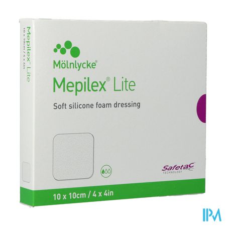 Mepilex Lite Dun Verb Sil Ster 10x10,00cm 5 284100