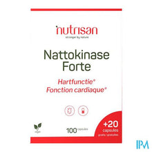 Afbeelding in Gallery-weergave laden, Nattokinase Forte Caps 100+caps 20 Gratis Nutrisan
