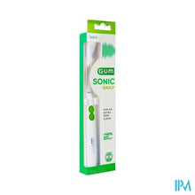 Charger l'image dans la galerie, Gum Sonic Daily Batterij Tandenborstel Wit
