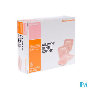 Allevyn Gentle Border Ster 7,5x 7,5cm 10 66800269