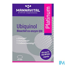 Afbeelding in Gallery-weergave laden, Mannavital Ubiquinol Platinum Caps 60
