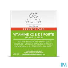 Load image into Gallery viewer, ALFA Vitamine K2 &amp; D3 Forte Softcaps 90
