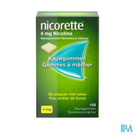Nicorette Kauwgom 105x4mg