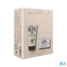 Afbeelding in Gallery-weergave laden, Korres Gs Pure Greek Olive Handcr 75ml+zeep 125g
