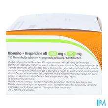 Charger l'image dans la galerie, Diosmine+hesperidine Ab 450mg+50mg Filmomh Tabl180
