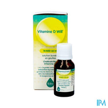 Charger l'image dans la galerie, Vitamine D Will 14400ie Druppels Oraal Opl 12,5ml
