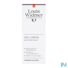 Afbeelding in Gallery-weergave laden, Widmer Deo Creme Antiperspirant 40ml
