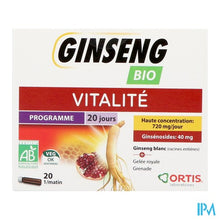 Afbeelding in Gallery-weergave laden, Ortis Ginseng Bio Z/alcohol 20x15ml
