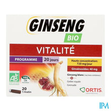 Charger l'image dans la galerie, Ortis Ginseng Bio Z/alcohol 20x15ml
