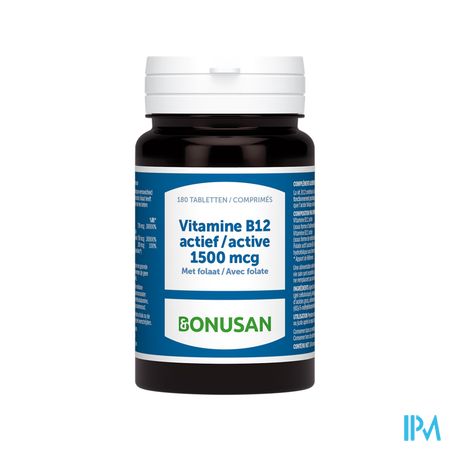 Vitamine B12 Actief 1500mcg Tabl 180 Bonusan