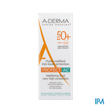 Afbeelding in Gallery-weergave laden, Aderma Protect Creme Acne Ip50+ Tube 40ml
