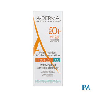 Aderma Protect Creme Acne Ip50+ Tube 40ml