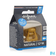 Afbeelding in Gallery-weergave laden, Difrax Fopspeen Natural 12m+ Uni/pure Oran./pumpk.
