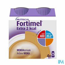 Load image into Gallery viewer, Fortimel Extra 2kcal Mokka 4x200ml
