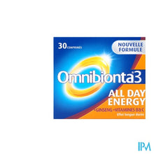 Load image into Gallery viewer, Omnibionta3 All Day Energy Multivitamines voor Energie (30 tabletten)
