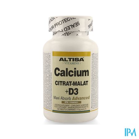 Altisa Calcium Citrate-malate + D3 Comp 100