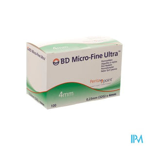 Bd Microfine Ultra Pennaald 4mm 32g Easyflow 100