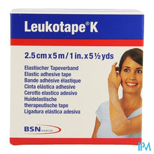 Afbeelding in Gallery-weergave laden, Leukotape K Kleefwindel Elast Huid 2,5cmx5m 1
