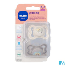 Afbeelding in Gallery-weergave laden, Mam Supreme Fopspeen Silicone 0-6m Uni 2

