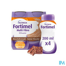 Afbeelding in Gallery-weergave laden, Fortimel Multifiber 1.5kcal Chocolade 4x200ml
