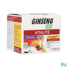 Charger l'image dans la galerie, Ortis Ginseng Bio Z/alcohol 20x15ml
