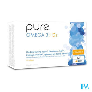 Pure Omega 3 + D3 Softgels 30