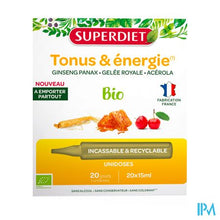 Afbeelding in Gallery-weergave laden, Superdiet Unidose Ginseng Koning.gelei Bio 20x15ml
