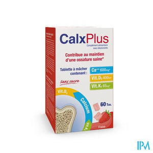 Calxplus Aardbei Kauwtabl 60