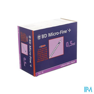 Bd Microfine+ Ser.ins. 0,5ml 30g 8,0mm 100 324825