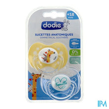 Load image into Gallery viewer, Dodie Fopspeen Anatomisch Silic. +18m Fan A44 2
