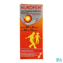 Afbeelding in Gallery-weergave laden, Nurofen Kind Suikervrij 4% Aardbei Orale Susp150ml
