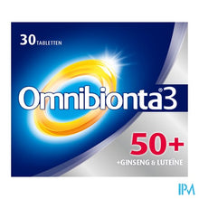 Afbeelding in Gallery-weergave laden, Omnibionta3 50+ Multivitamines Vitaliteit met Ginseng (30 tabletten)
