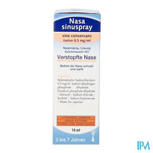 Afbeelding in Gallery-weergave laden, Nasasinuspray 0,5mg/ml Sine Cons.junior Neusv.10ml
