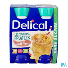 Load image into Gallery viewer, Delical Drink Multivruchten Z/suiker 4x200ml
