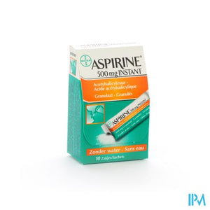 Aspirine Instant 500mg Zakje 10 X 500mg