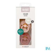 Load image into Gallery viewer, Bibs 1 Fopspeen Symmetric Duo Blush/woodchuck 2
