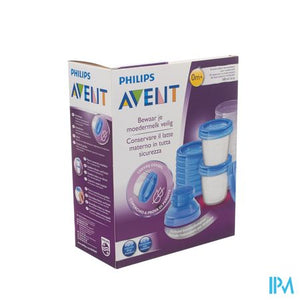 Philips Avent Via Natural Moedermelk Bewaarbekerset SCF618/10