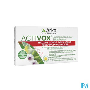 Activox Keelpijn Zuigtabletten 24