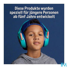 Load image into Gallery viewer, 3m Kids Plus Gehoorbesch. Oorkap Kind Groenblauw
