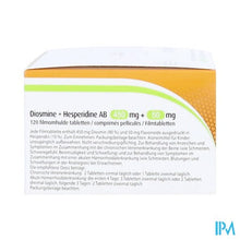 Charger l'image dans la galerie, Diosmine+hesperidine Ab 450mg+50mg Filmomh Tabl120
