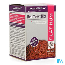 Load image into Gallery viewer, Mannavital Red Yeast Rice Platinium V-caps 60
