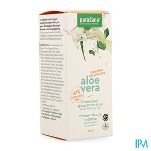 Purasana Vegan Aloe Vera Intens. Gezichtscr 50ml