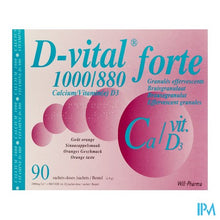 Afbeelding in Gallery-weergave laden, D-vital Forte Sinaas 1000mg/880ie Zakjes 90
