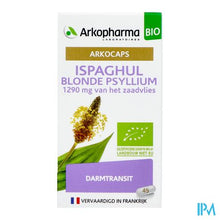 Load image into Gallery viewer, Arkogelules Ispaghul Psyllium Blond Bio Caps 45
